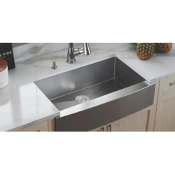 Specialty Products HIVE: 30'' Stainless Steel Single Bowl Farmhouse Kitchen Sink ZERO RADIUS